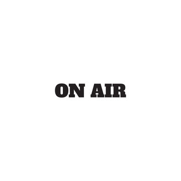 on air icon. sign design