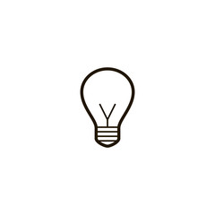 lightbulb icon. sign design