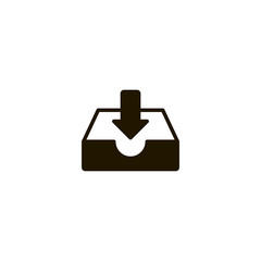 inbox icon. sign design