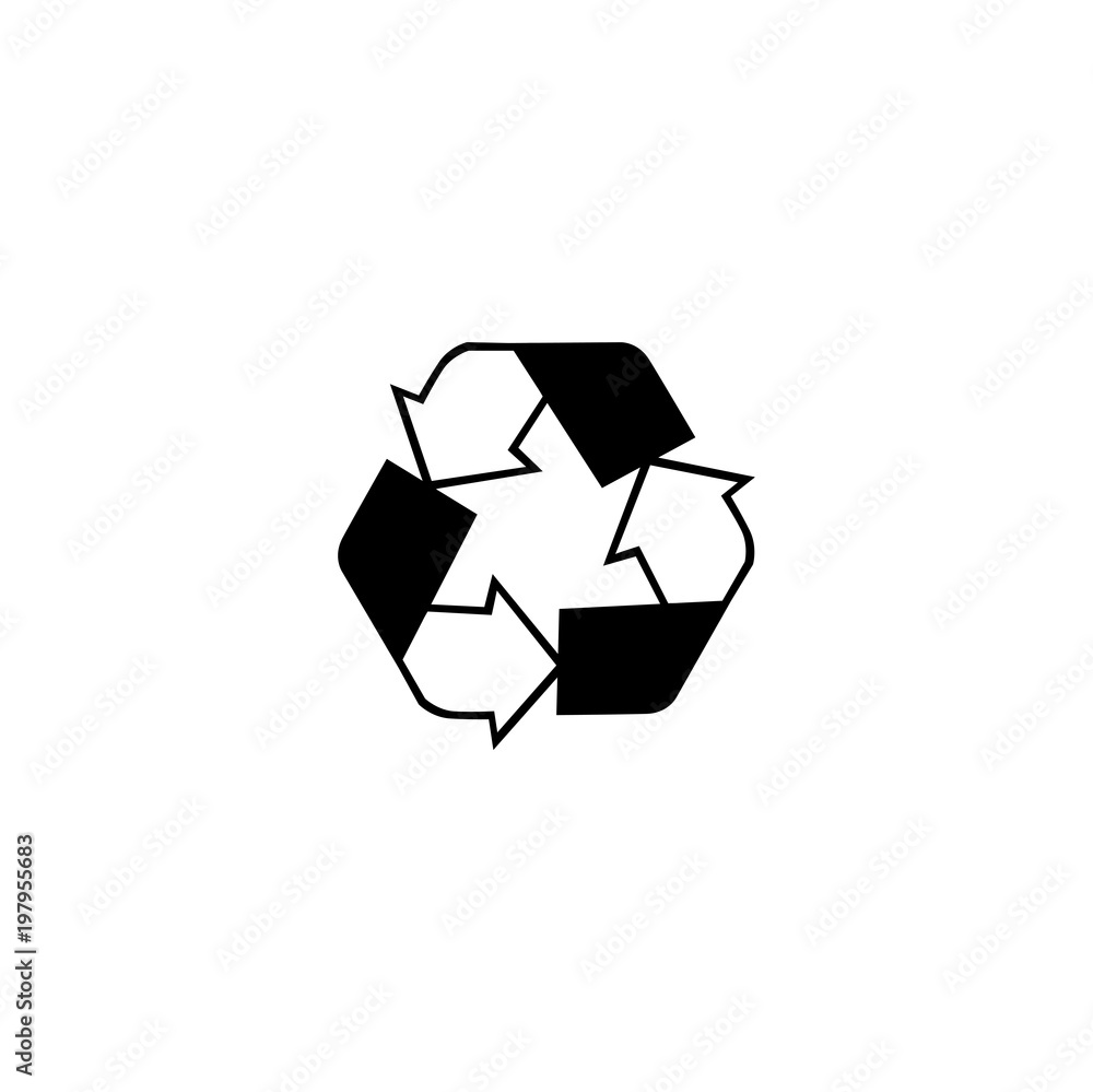 Canvas Prints recycle icon. sign design