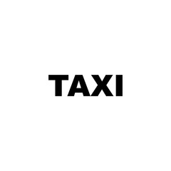 taxi icon. sign design