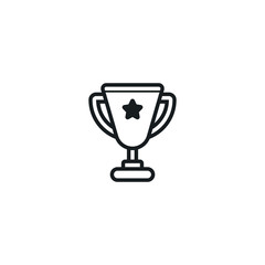 trophy icon. sign design