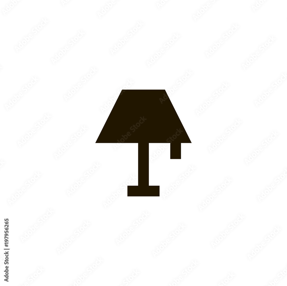 Poster lamp icon. sign design