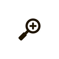 magnifier glass icon. sign design