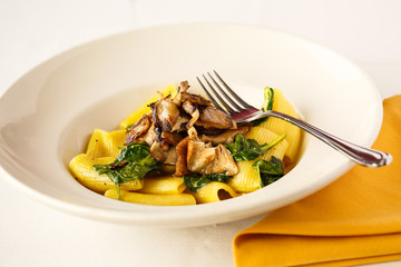 Italian Rigatoni Fungi Dish