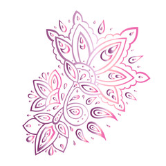 Paisley background. Hand Drawn ornament. Vector illustration