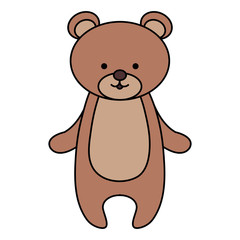 cute and tender bear vector illustration design