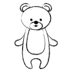 cute and tender bear vector illustration design