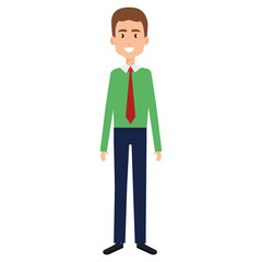 elegant businessman avatar character vector illustration design