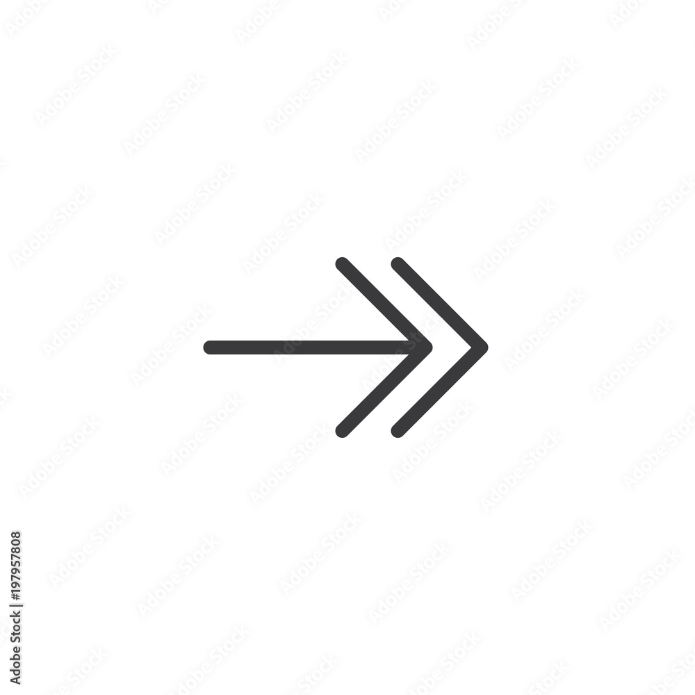 Poster arrow icon. isolated perfect pixel with flat style in white background for ui, app, web site, logo. 