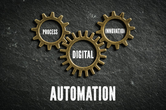 Automation with components "process", "digital" an "innovation"