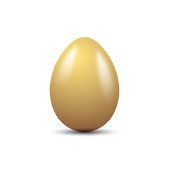 cream gold Easter Eggs vector