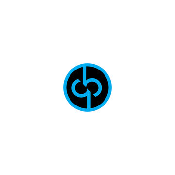 letter qb in a circle logo vector