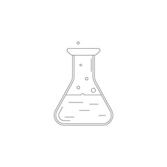 Chemistry flask icon. Simple element illustration. Chemistry flask symbol design template. Can be used for web and mobile