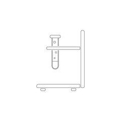 Chemical test tube icon. Simple element illustration. Chemical test tube symbol design template. Can be used for web and mobile