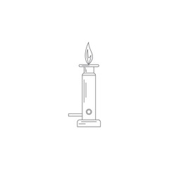 laboratory gas burner icon. Simple element illustration. laboratory gas burner symbol design template. Can be used for web and mobile