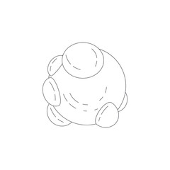 Bacteria icon. Simple element illustration. Bacteria symbol design template. Can be used for web and mobile