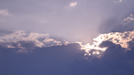 Sky and clouds at sunset