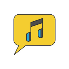 Fototapeta premium Illustration of music topic