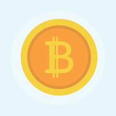 Illustration of bitcoin symbol concept