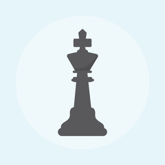 Illustration of chess icon isolated on background