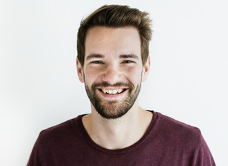 Obraz premium Portrait of white man isolated