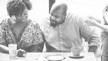 Couple dating in the restaurant