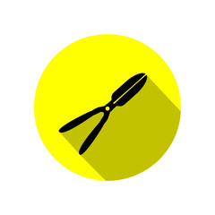 Garden pruner, agriculture tool icon