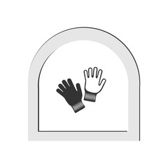 Gloves icon. Vector Illustration