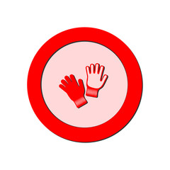 Gloves icon. Vector Illustration