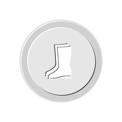 Rubber boots icon