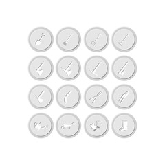 Tools icon. Flat vector icon set