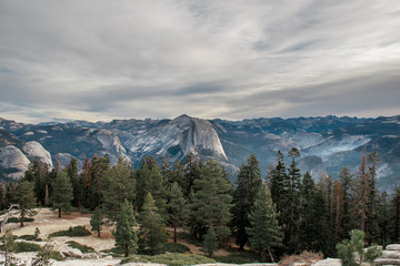 Obraz premium Half Dome in all its glory and beauty, illuminated by the rising sun