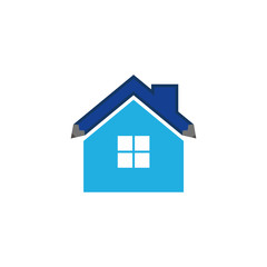 Fototapeta na wymiar House Pencil Logo Icon Design