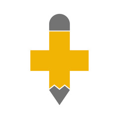Medical Pencil Logo Icon Design