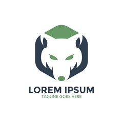 unique wolf logo