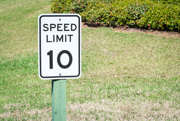 Speed limit by apartments