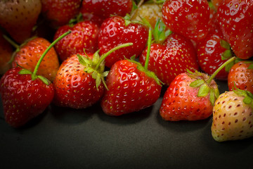 The  fresh strawberry image closeup for background.
