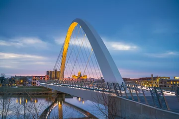Fotobehang Des Moines Iowa skyline in USA © f11photo