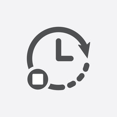 Stop Time Icon