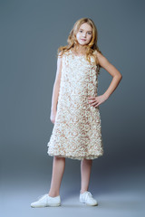 girl in summer dress