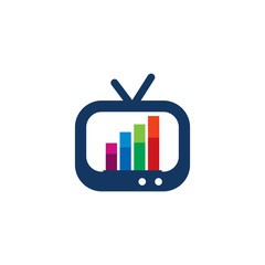 Graph Tv Logo Icon Design