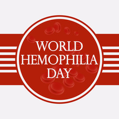 World Hemophilia day modern concept banner. Vector illustration