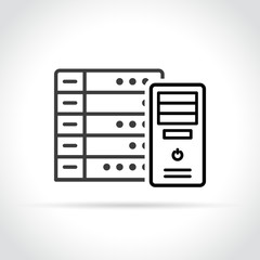 server icon on white background