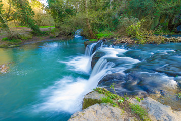 Waterfalls of Monte Gelato in the Regional park of Valle del Treja (Mazzano Romano, province of Rome, Italy)
