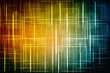 
2d illustration technology background