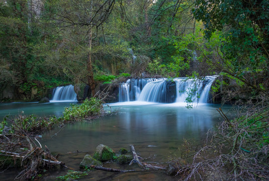 Waterfalls of Monte Gelato in the Regional park of Valle del Treja (Mazzano  Romano, province of Rome, Italy) Stock Photo | Adobe Stock