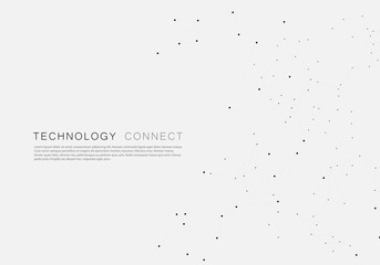 Molecule connection structure of neurons chain. Abstract medicine, science, technology background