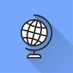 Globe - vector icon.