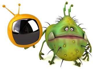 Fun germ - 3D Illustration